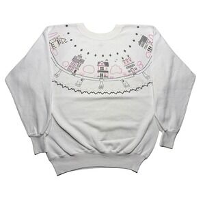 Vintage holiday winter cat dog sweater